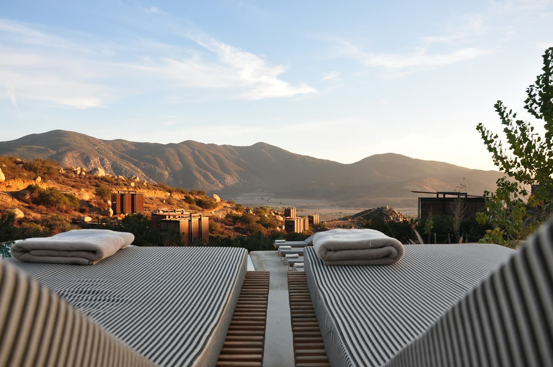 Quarry terraces at sunset